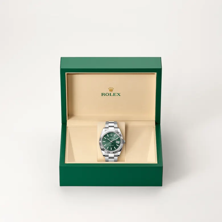 rolex datejust in white rolesor, M126334-0027- watch palace, Second image