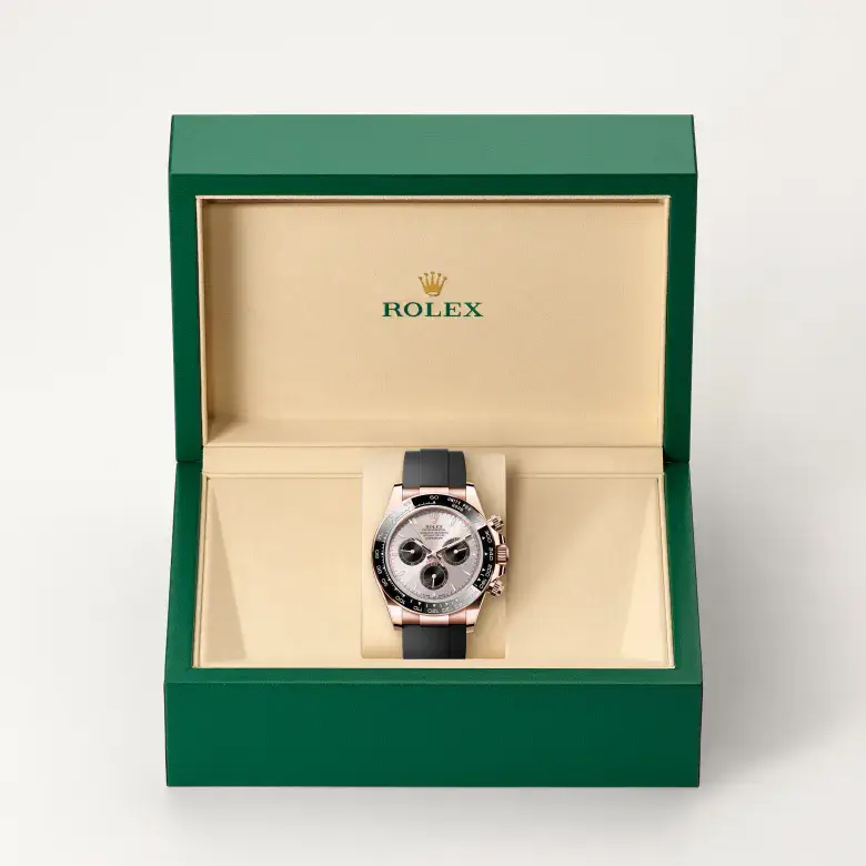 rolex cosmograph daytona in 18 ct everose gold, m126515ln-0006 - watch palace, Second image