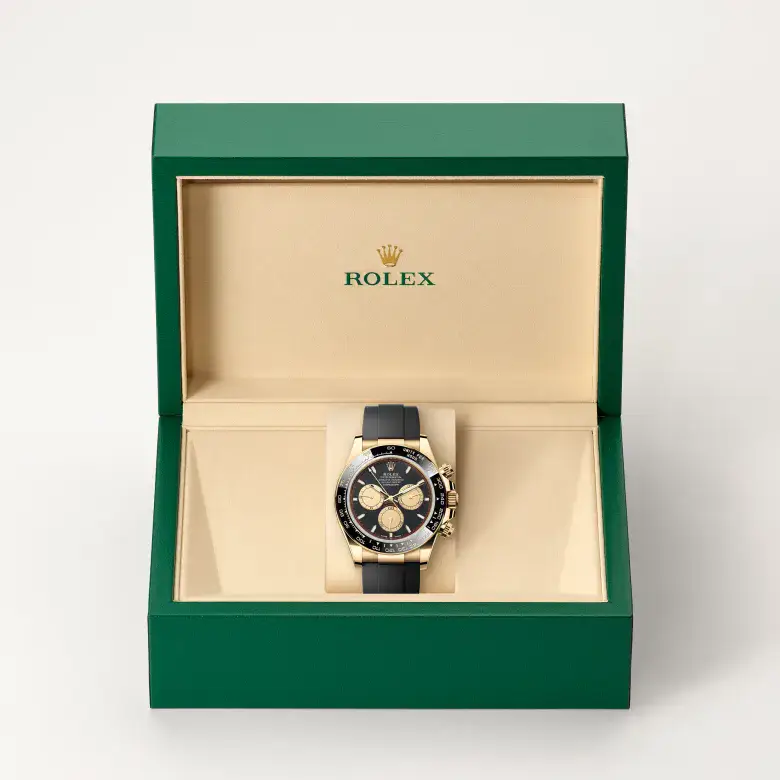 rolex cosmograph daytona in 18 ct yellow gold, m126518ln-0004 - watch palace, Second image