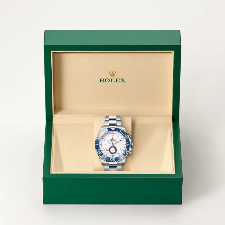 rolex yacht-master ii in oystersteel, m126680-0001 - watch palace, Second image