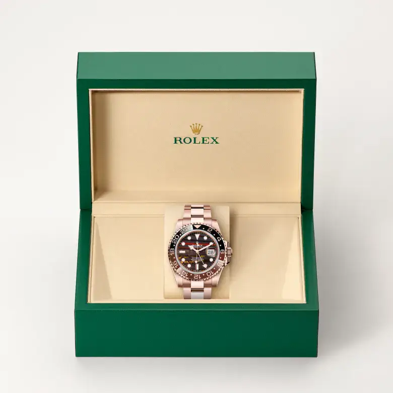 rolex gmt-master ii in 18 ct everose gold, m126715chnr-0002 - watch palace, Second image