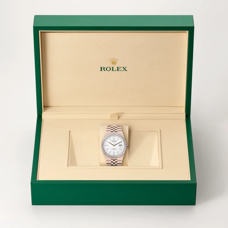 rolex land-dweller in 18 ct everose gold, M127385TBR-0003- watch palace, Second image