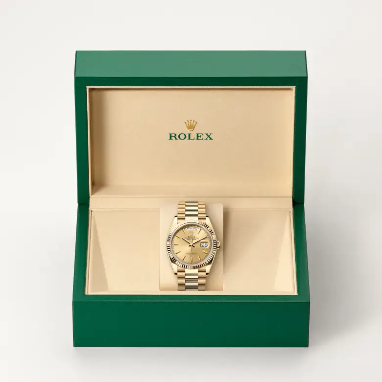 rolex day-date in 18 ct yellow gold, m128238-0045 - watch palace, Second image