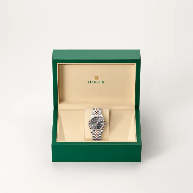 rolex datejust in everose rolesor, M278271-0018- watch palace, Second image