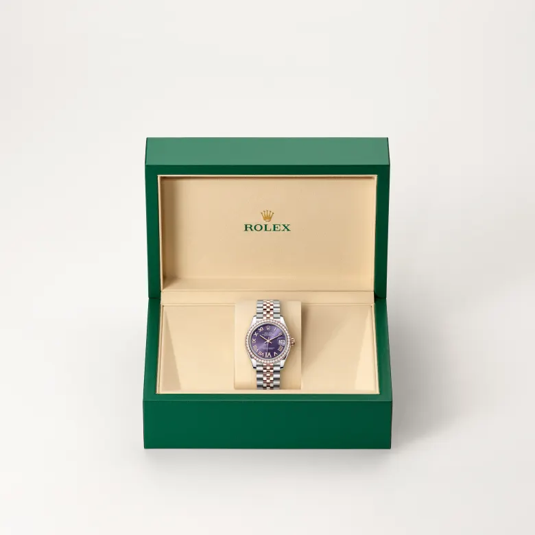 rolex datejust in everose rolesor, M278381RBR-0020- watch palace, Second image
