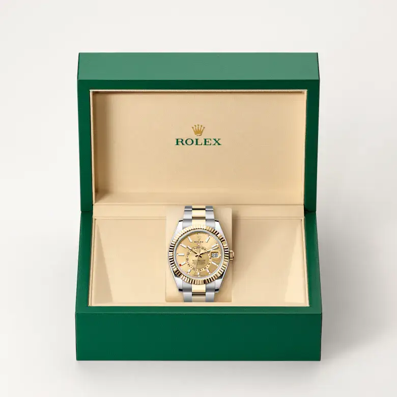 rolex sky-dweller in yellow rolesor, m336933-0001 - watch palace, Second image