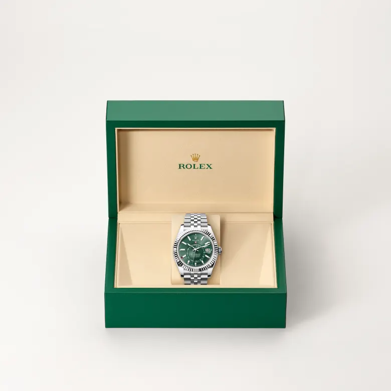 rolex sky-dweller in white rolesor, M336934-0002- watch palace, Second image