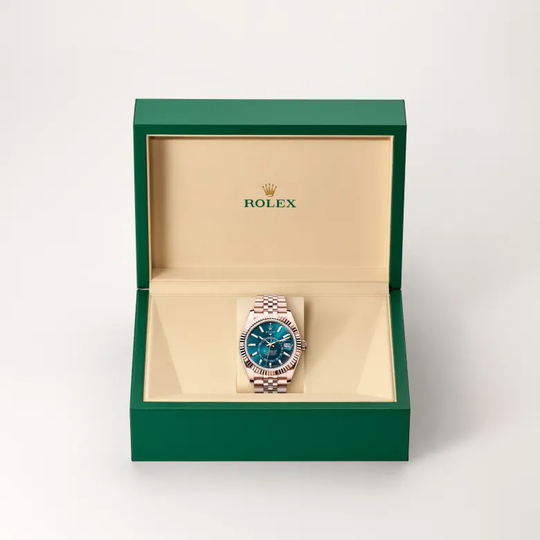 rolex sky-dweller in 18 ct everose gold, M336935-0005- watch palace, Second image