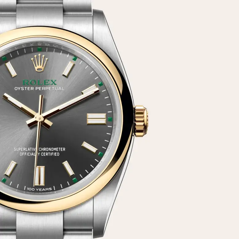 rolex oyster perpetual in yellow rolesor, M126003-0001- watch palace, Third image