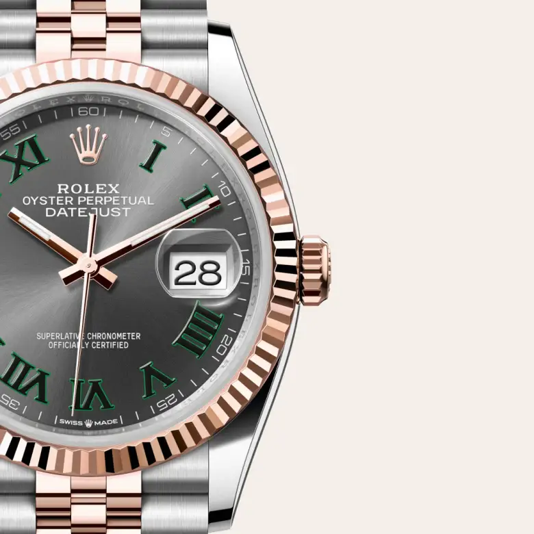 rolex datejust in everose rolesor, M126231-0029- watch palace, Third image