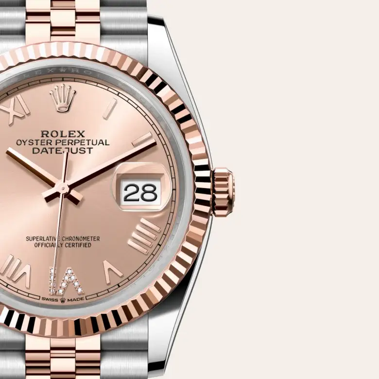 rolex datejust in everose rolesor, M126231-0049- watch palace, Third image