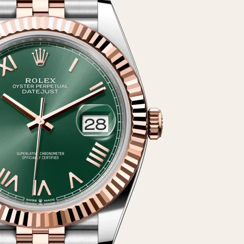 rolex datejust in everose rolesor, M126331-0022- watch palace, Third image