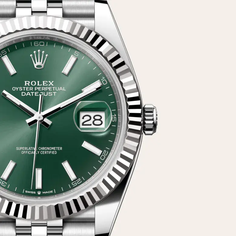 rolex datejust in white rolesor, M126334-0028- watch palace, Third image