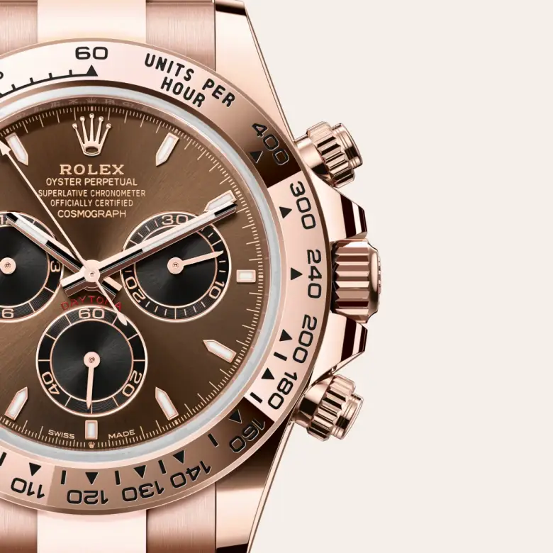 rolex cosmograph daytona in 18 ct everose gold, m126505-0005 - watch palace, Third image