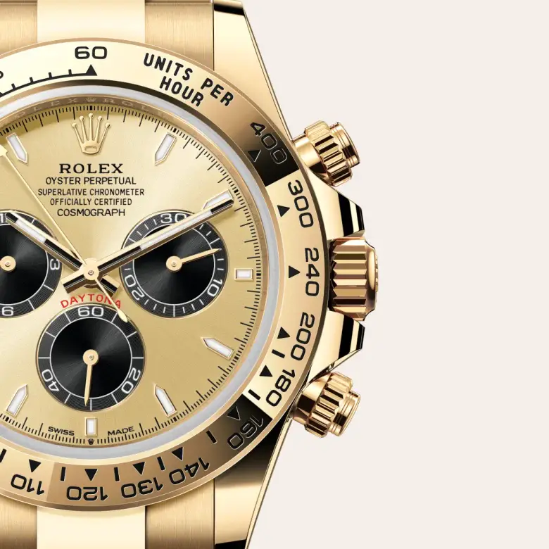 rolex cosmograph daytona in 18 ct yellow gold, M126508-0006- watch palace, Third image