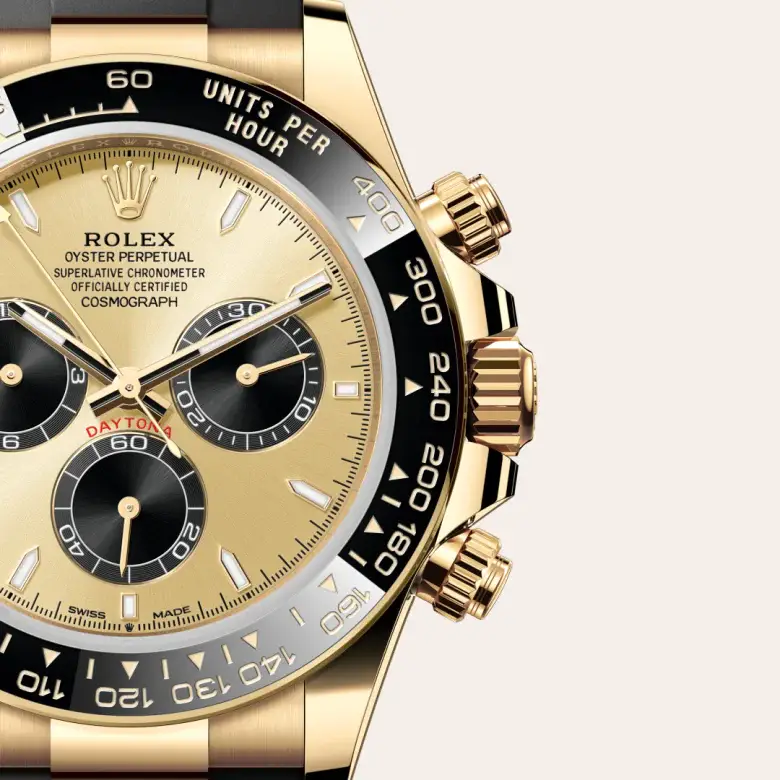 rolex cosmograph daytona in 18 ct yellow gold, M126518LN-0012- watch palace, Third image
