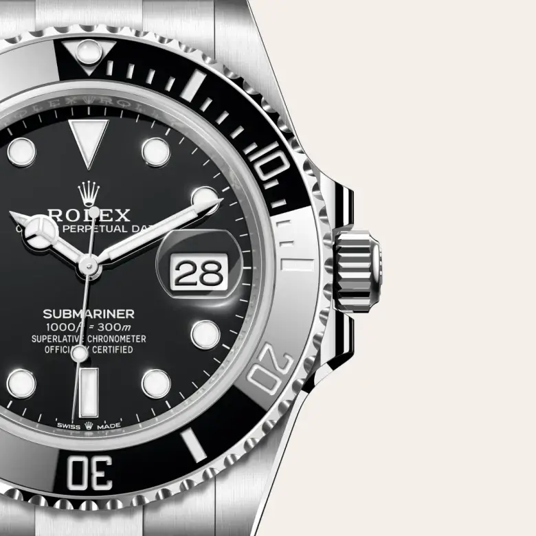 rolex submariner in oystersteel, m126610ln-0001 - watch palace, Third image