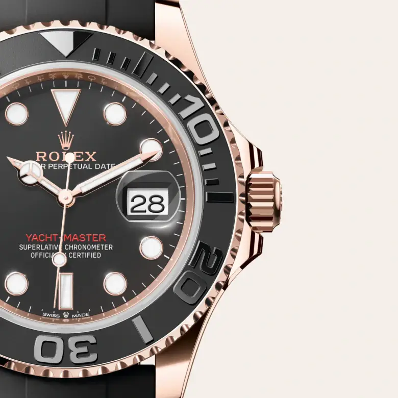 rolex yacht-master in 18 ct everose gold, m126655-0002 - watch palace, Third image