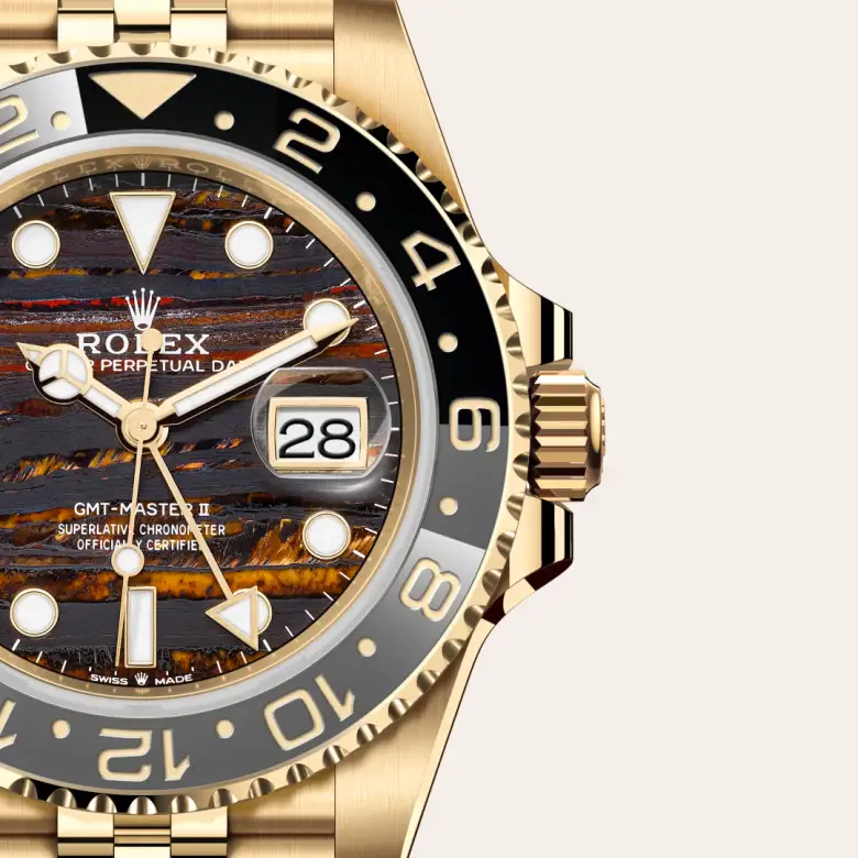 rolex gmt-master ii in 18 ct yellow gold, M126718GRNR-0002- watch palace, Third image