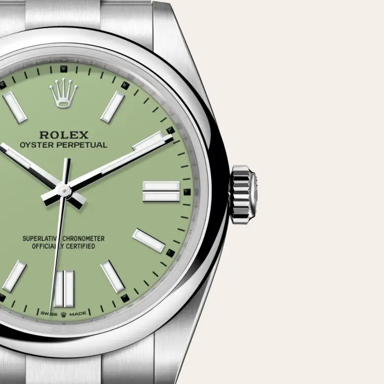rolex oyster perpetual in oystersteel, m134300-0006 - watch palace, Third image