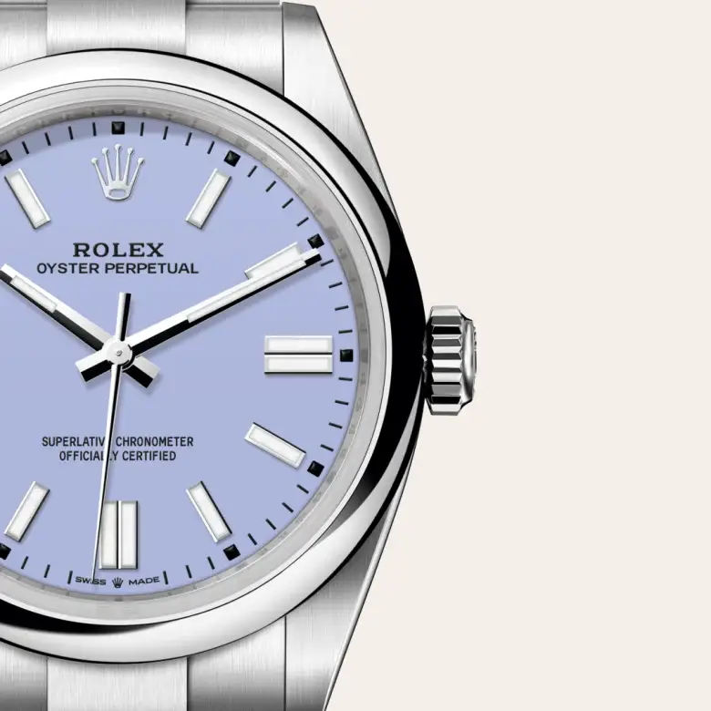 rolex oyster perpetual in oystersteel, M134300-0012- watch palace, Third image