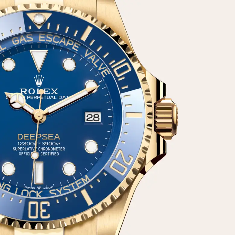 rolex deepsea in 18 ct yellow gold, m136668lb-0001 - watch palace, Third image
