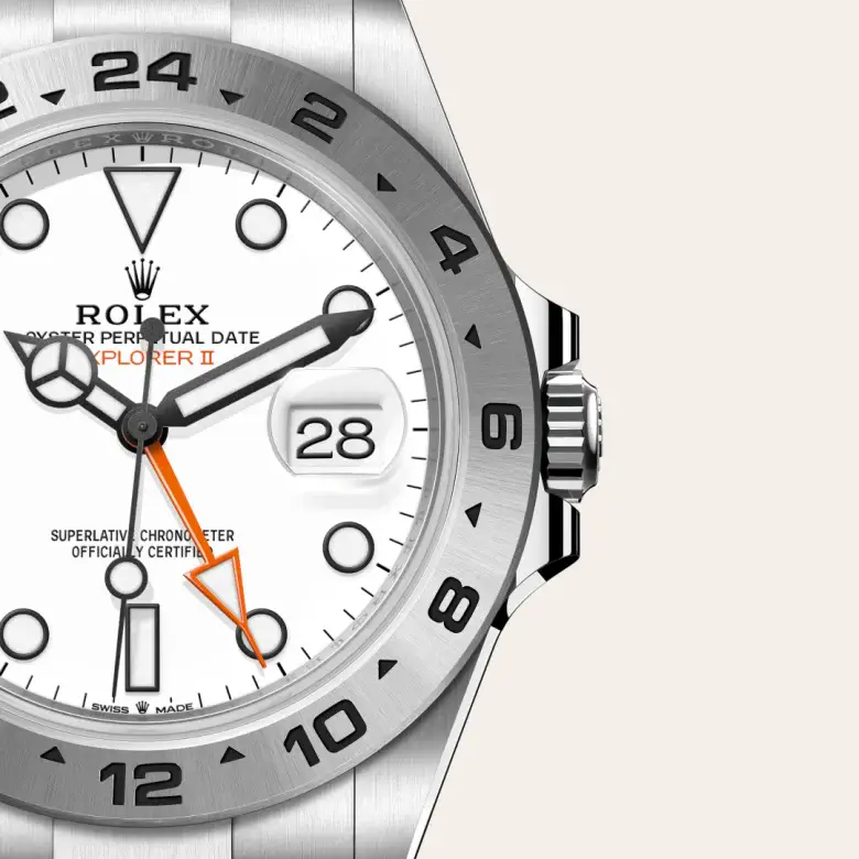 rolex explorer ii in oystersteel, m226570-0001 - watch palace, Third image