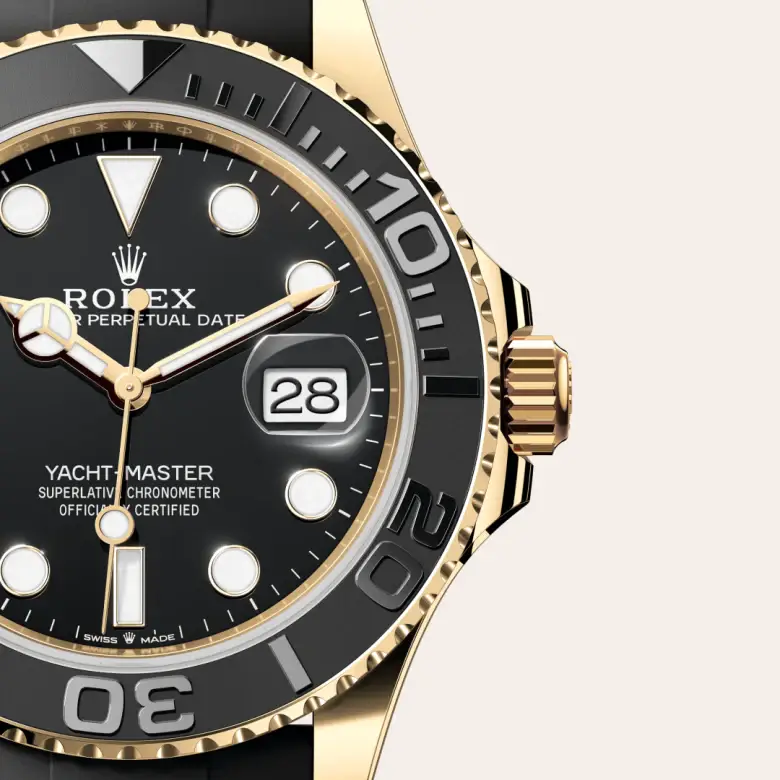 rolex yacht-master in 18 ct yellow gold, m226658-0001 - watch palace, Third image