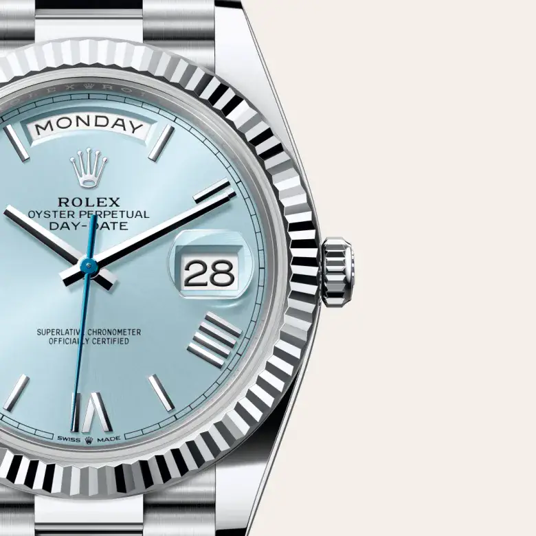 rolex day-date in platinum, M228236-0012- watch palace, Third image