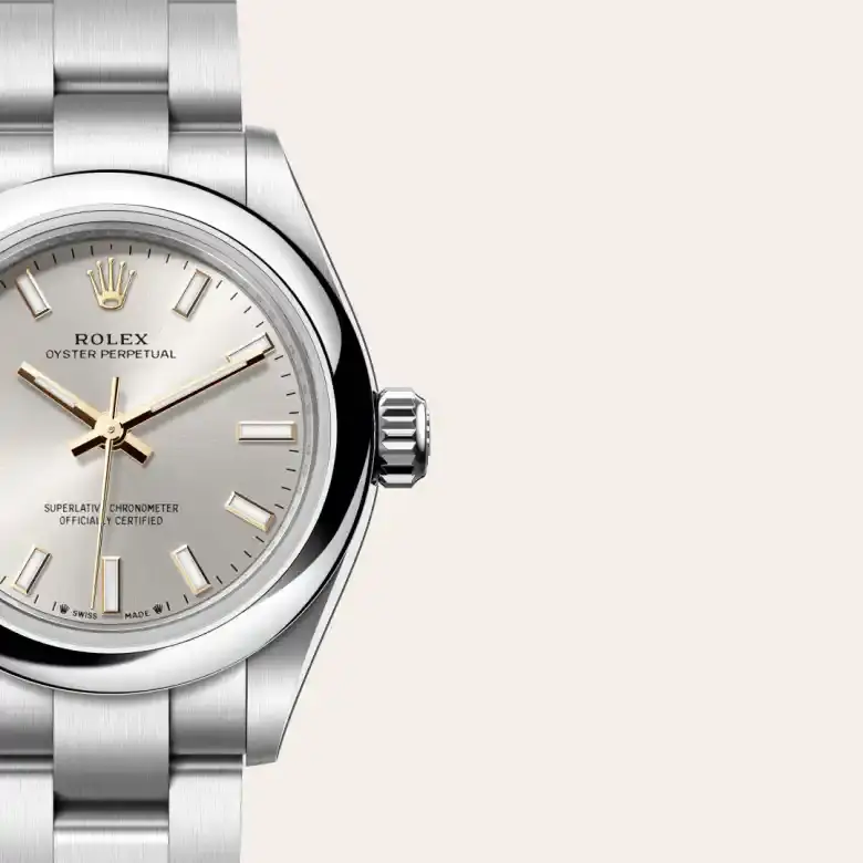rolex oyster perpetual in oystersteel, M276200-0001- watch palace, Third image