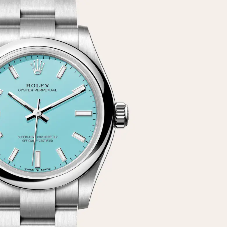 rolex oyster perpetual in oystersteel, M277200-0007- watch palace, Third image