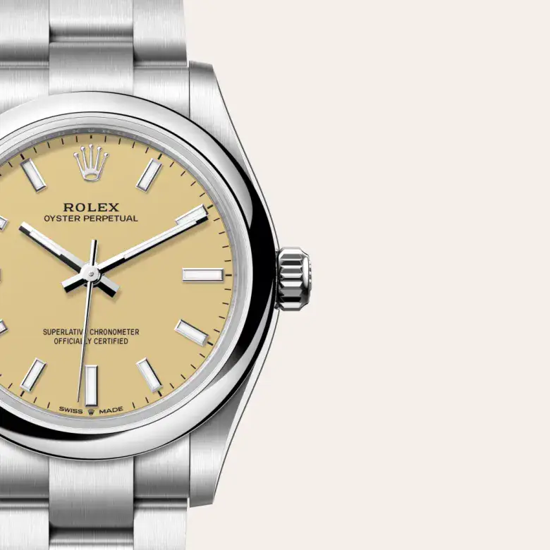 rolex oyster perpetual in oystersteel, M277200-0013- watch palace, Third image