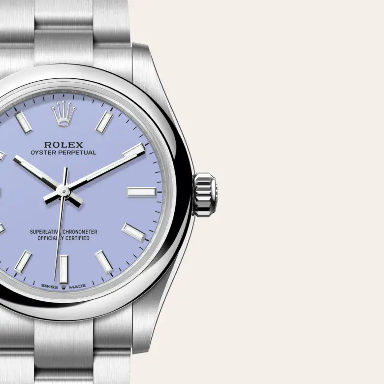 rolex oyster perpetual in oystersteel, m277200-0014 - watch palace, Third image