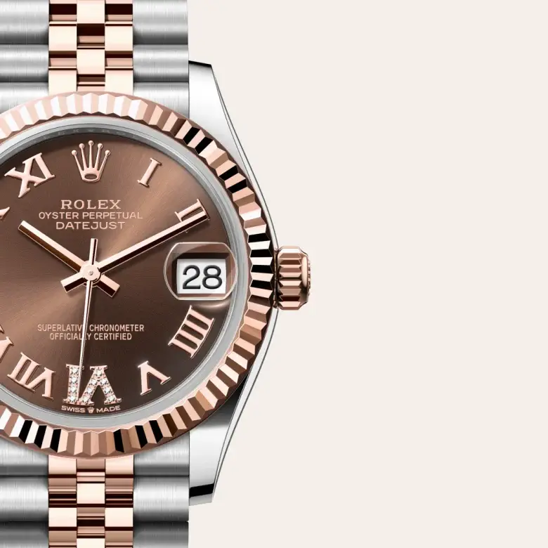 rolex datejust in everose rolesor, M278271-0004- watch palace, Third image