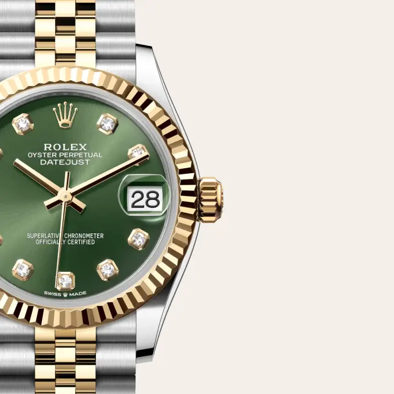 rolex datejust in yellow rolesor, M278273-0030- watch palace, Third image