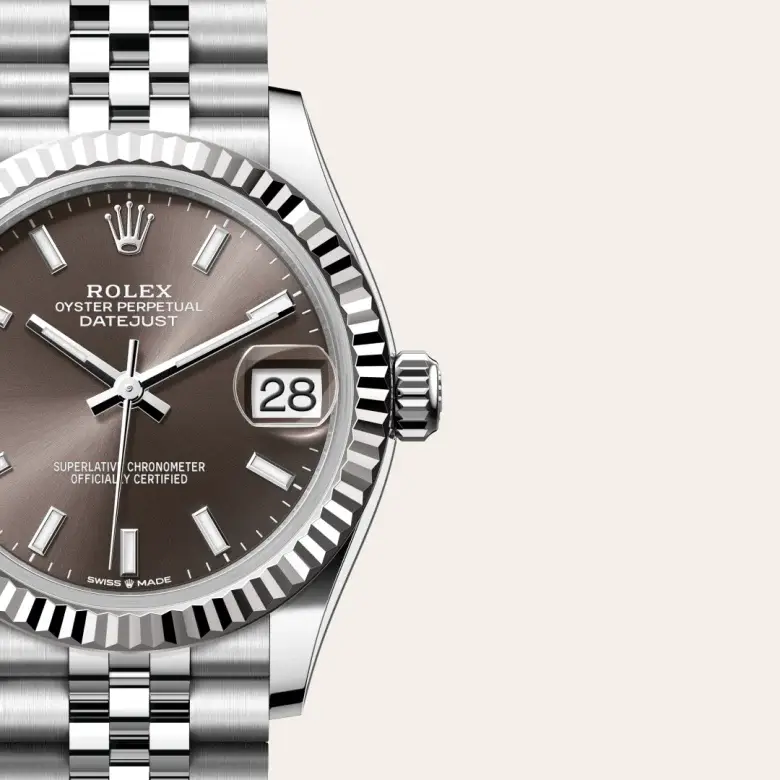rolex datejust in white rolesor, M278274-0016- watch palace, Third image