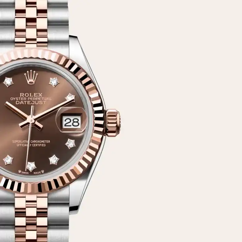 rolex lady-datejust in everose rolesor, M279171-0003- watch palace, Third image