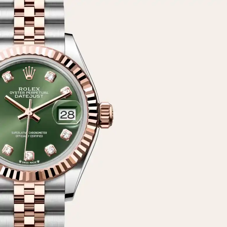 rolex lady-datejust in everose rolesor, M279171-0007- watch palace, Third image