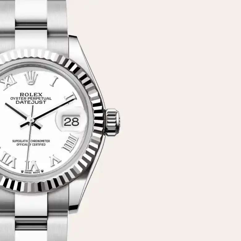 rolex lady-datejust in white rolesor, m279174-0020 - watch palace, Third image