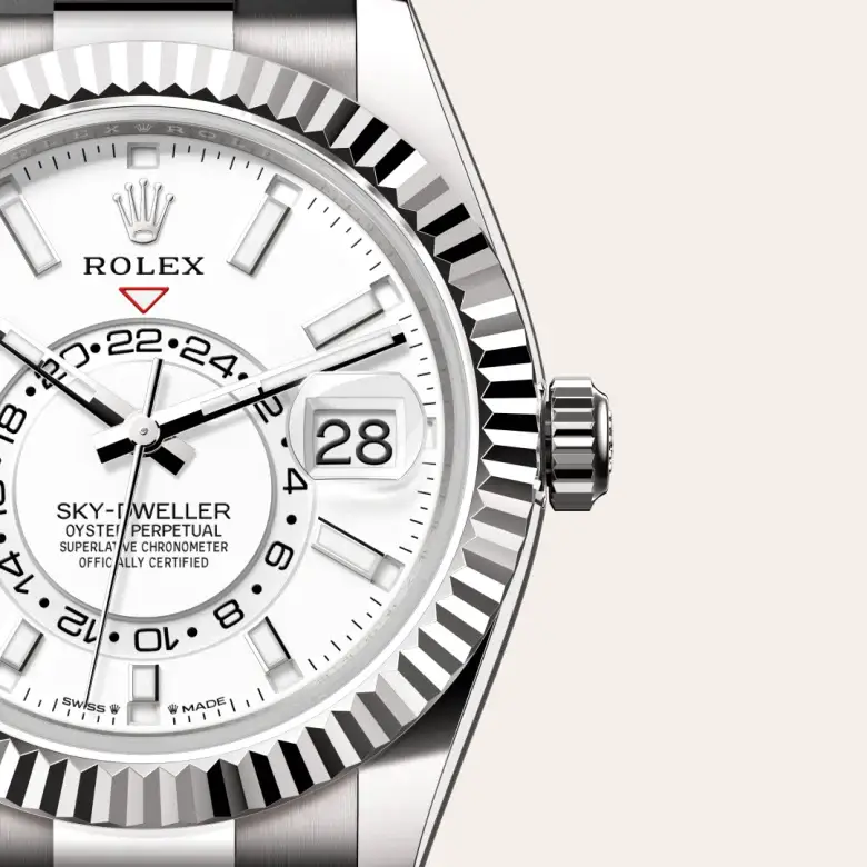 rolex sky-dweller in 18 ct white gold, M336239-0003- watch palace, Third image