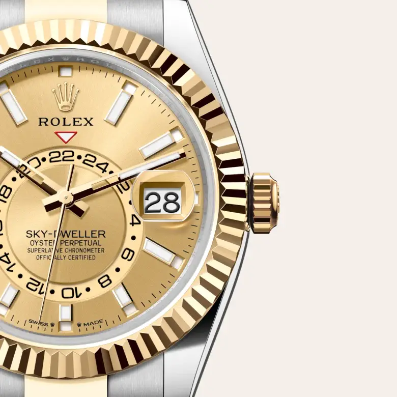 rolex sky-dweller in yellow rolesor, m336933-0001 - watch palace, Third image