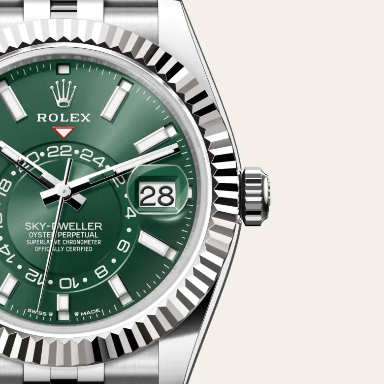 rolex sky-dweller in white rolesor, M336934-0002- watch palace, Third image