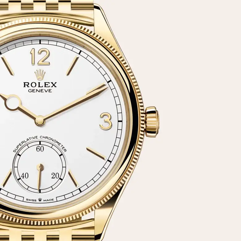 rolex 1908 in 18 ct yellow gold, m52508-0008 - watch palace, Third image