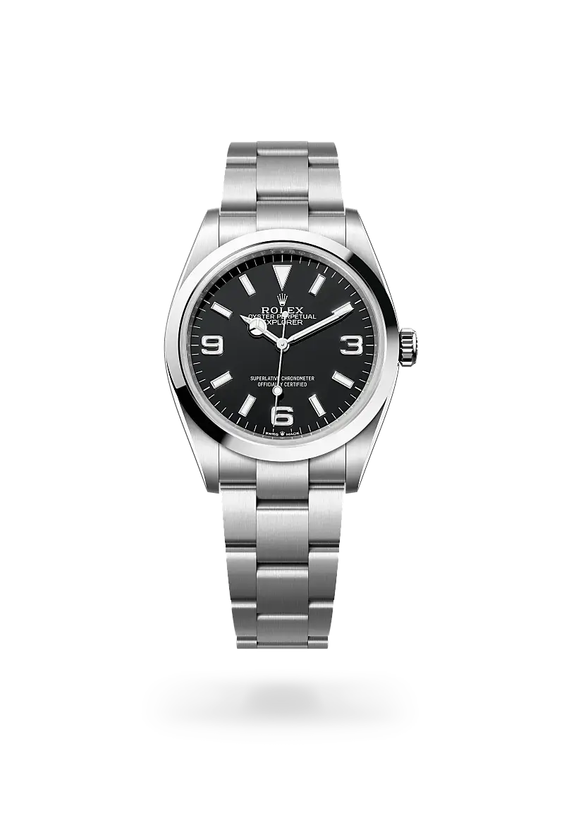Rolex Explorer 36 in Oyster, 36 mm, Oystersteel, M124270-0001 - Watch Palace