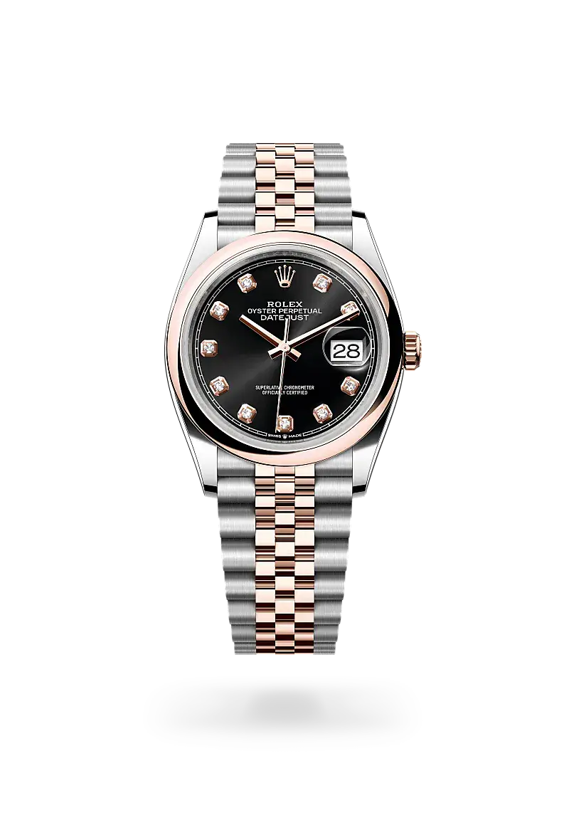Rolex Datejust 36 in Oyster, 36 mm, Oystersteel and Everose gold, M126201-0019 - Watch Palace