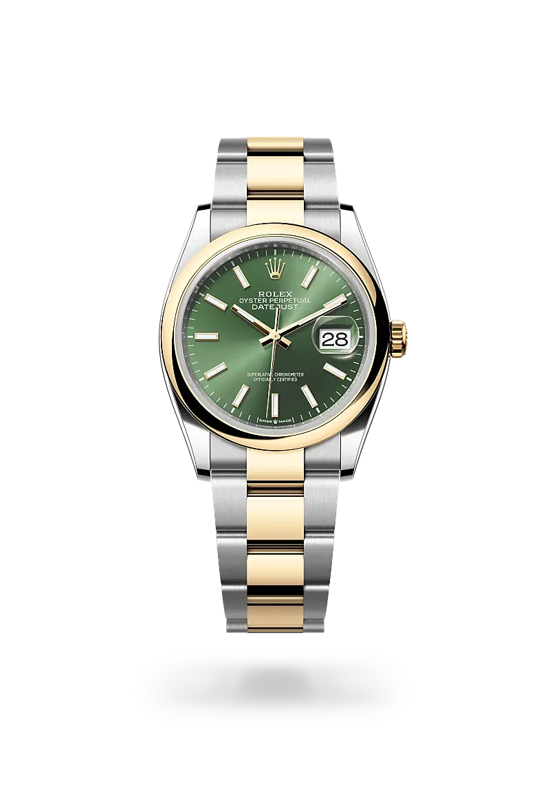 Rolex Datejust 36 in Oyster, 36 mm, Oystersteel and yellow gold, M126203-0058 - Watch Palace