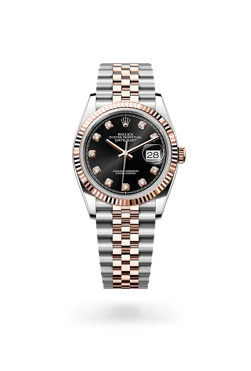Rolex Datejust 36 in Oyster, 36 mm, Oystersteel and Everose gold, M126231-0019 - Watch Palace