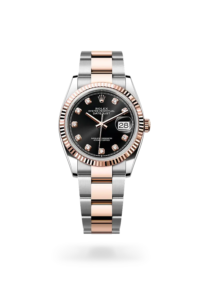 Rolex Datejust 36 in Oyster, 36 mm, Oystersteel and Everose gold, M126231-0020 - Watch Palace