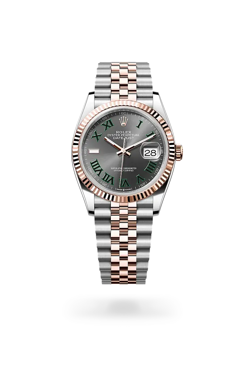 Rolex Datejust 36 in Oyster, 36 mm, Oystersteel and Everose gold, M126231-0029 - Watch Palace