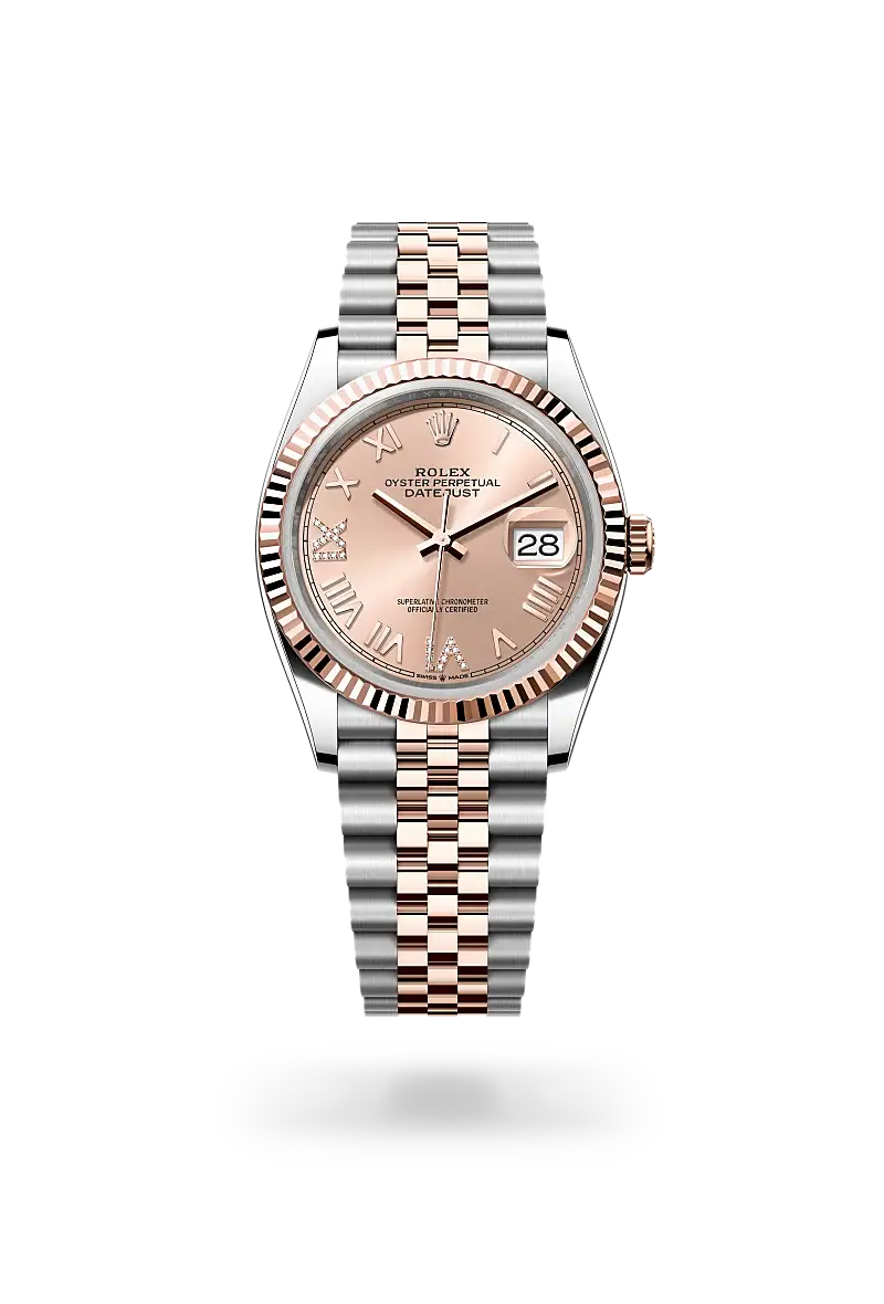 Rolex Datejust 36 in Oyster, 36 mm, Oystersteel and Everose gold, M126231-0049 - Watch Palace